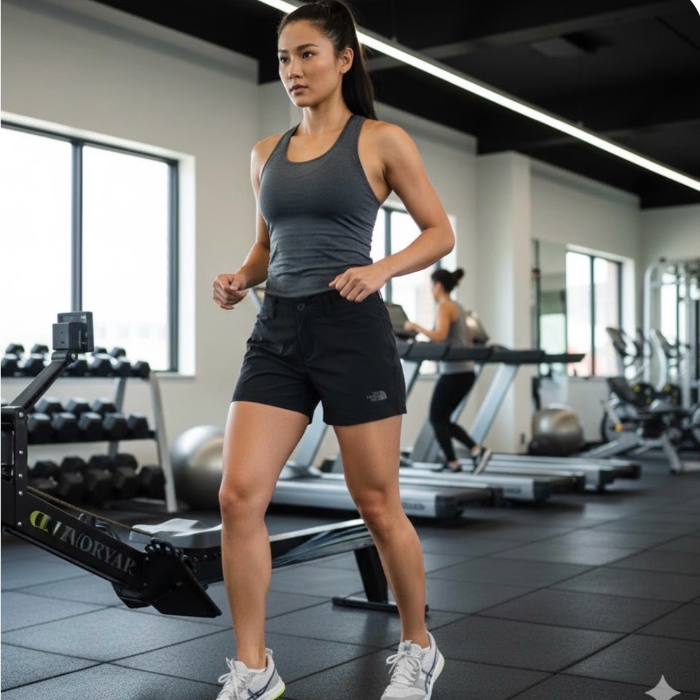 The North Face woman’s Charcoal Shorts